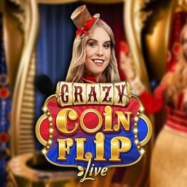 Crazy Coin Flip logo by Evolution Nordspin Casino
