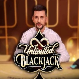 Unlimited Blackjack online game logo by Ezugi on nordspin.gr